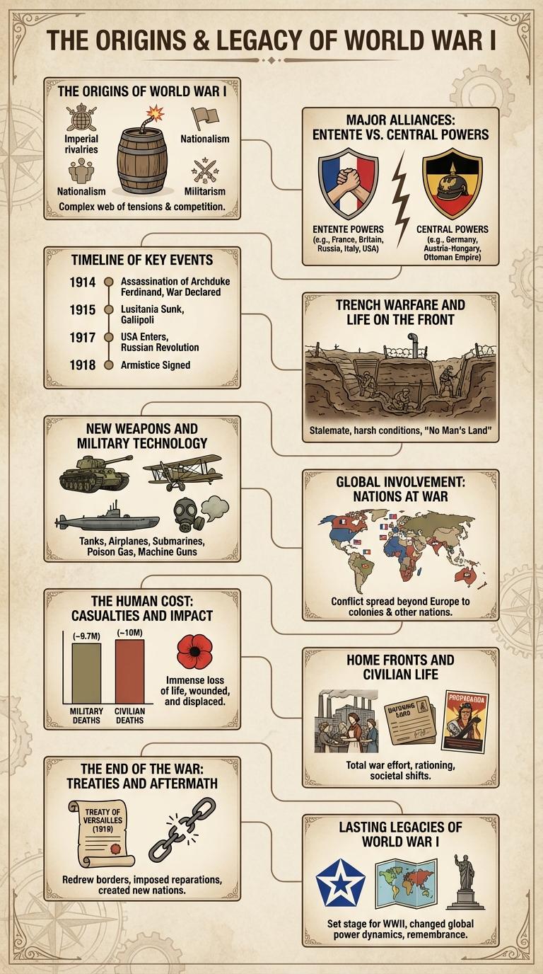 Infographic: Key Facts and Events of World War I
