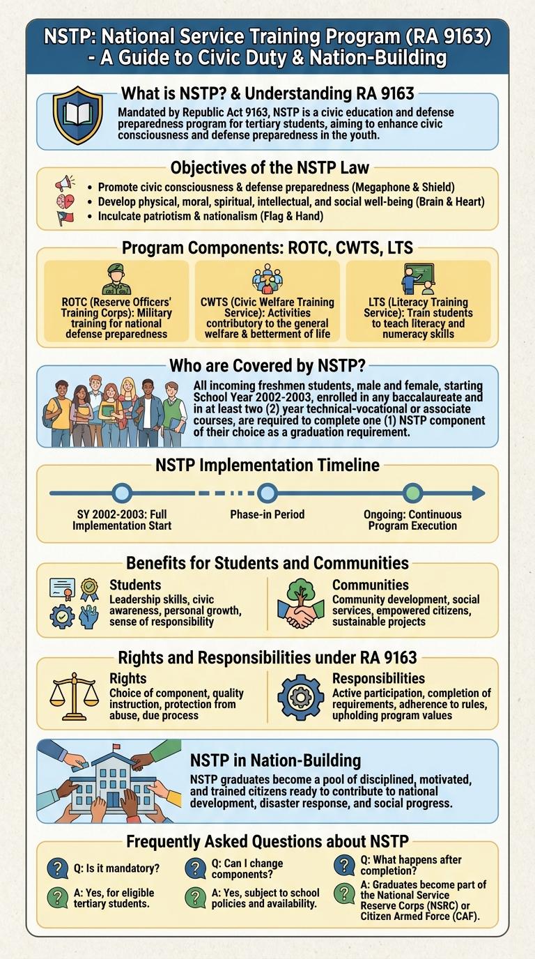 Infographic: Understanding the NSTP Law (RA 9163)