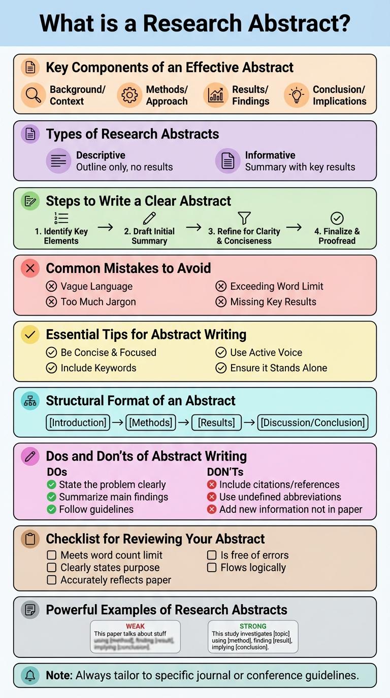 Infographic Poster: How to Write a Research Abstract