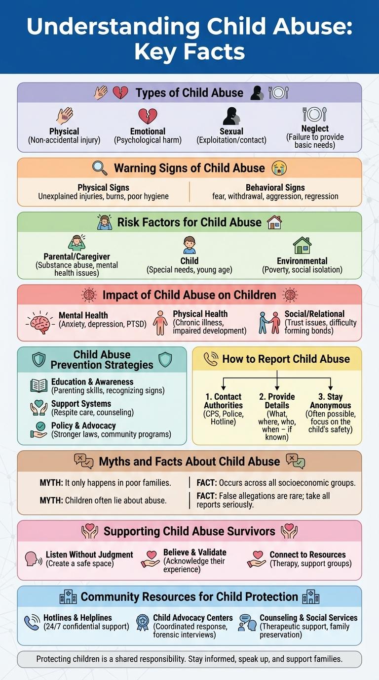 Infographic on Child Abuse: Key Facts and Prevention Strategies