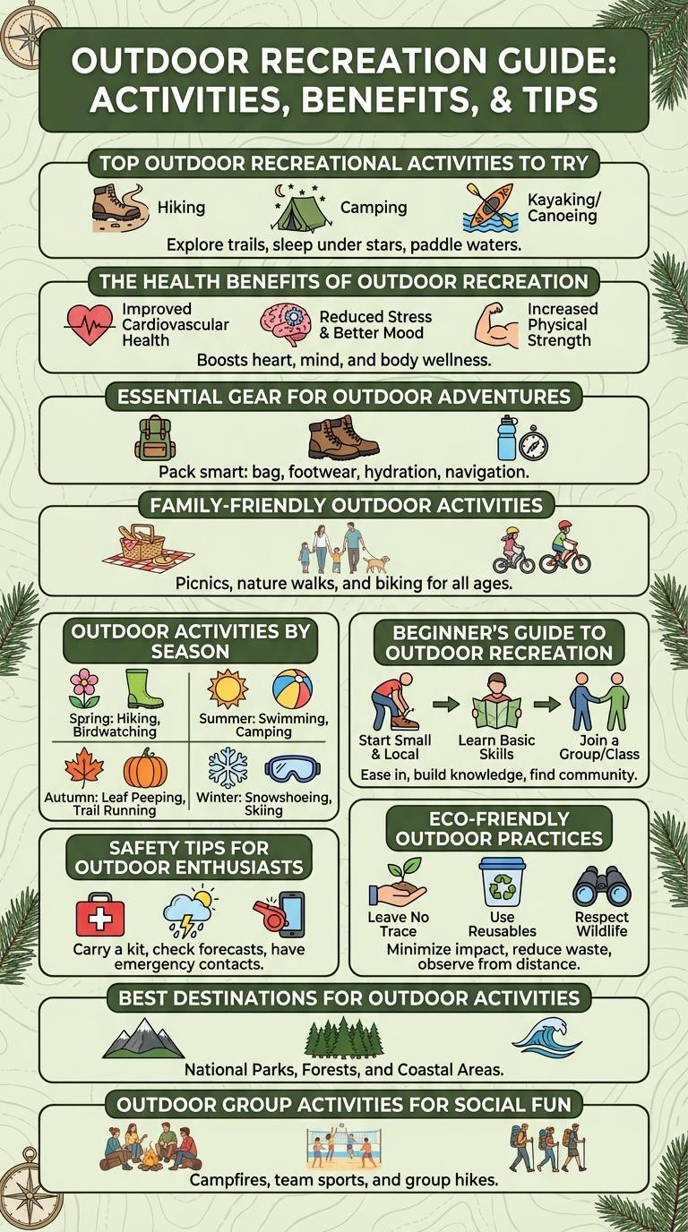 Infographic: Exploring Popular Outdoor Recreational Activities