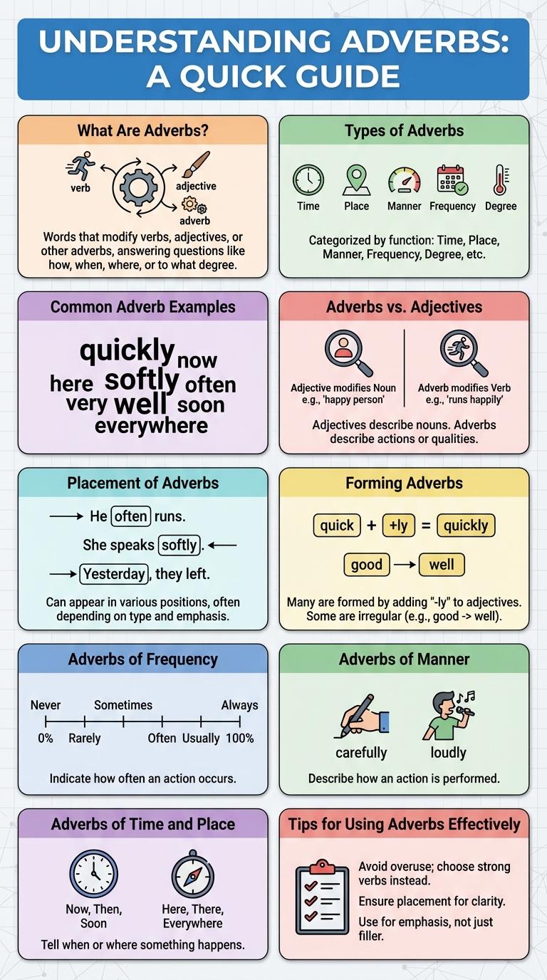 Infographic: Understanding Adverbs and Their Usage