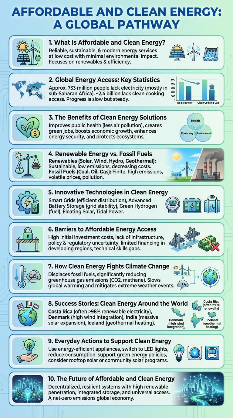 Infographic: Affordable and Clean Energy Solutions for a Sustainable Future