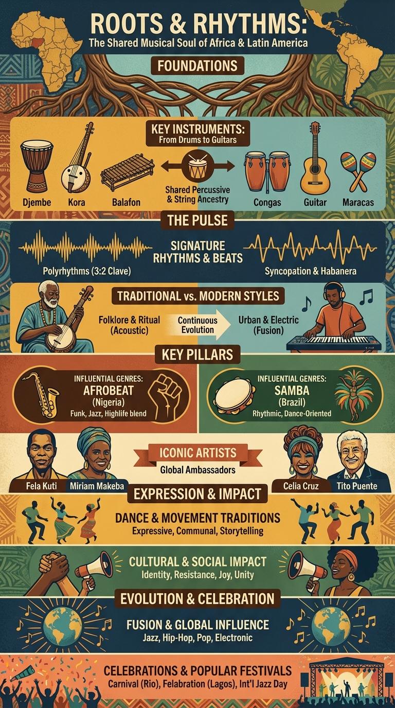 Infographic: Comparing the Music of Africa and Latin America