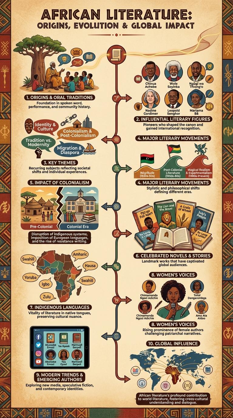 Infographic: Exploring the Rich Tapestry of African Literature