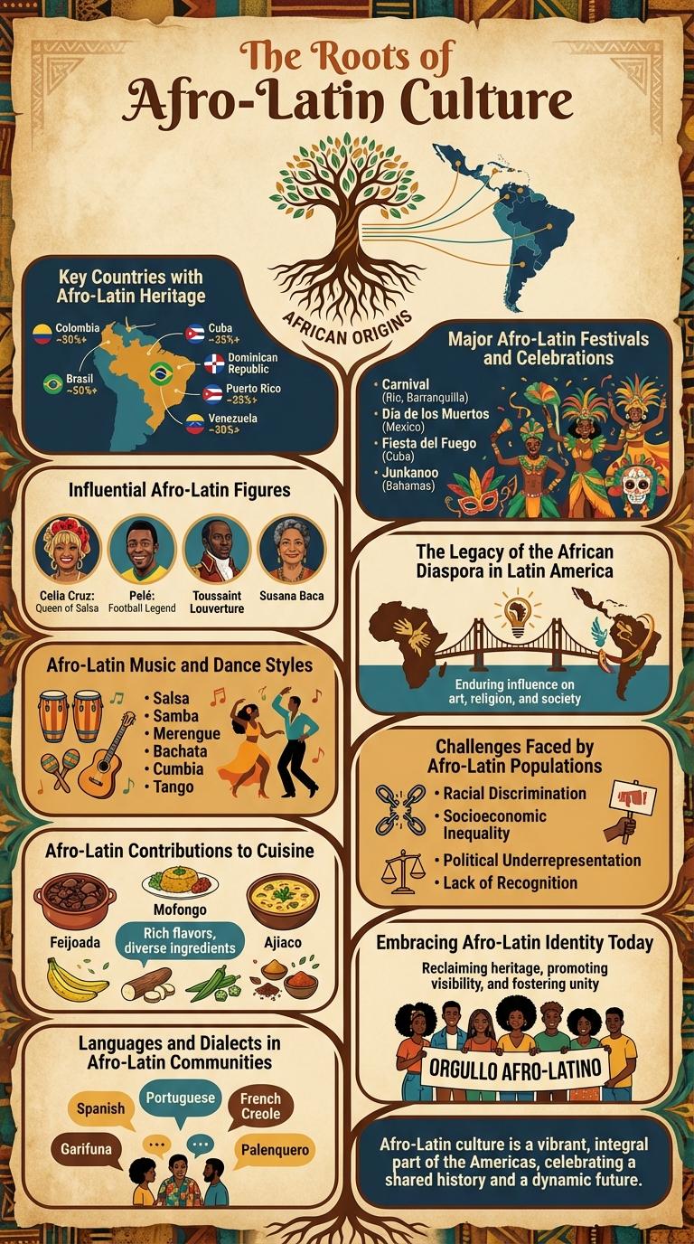 Infographic About Afro-Latin Heritage