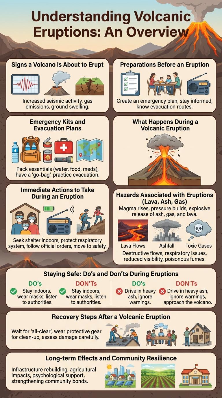 Infographic: What to Do Before, During, and After a Volcanic Eruption