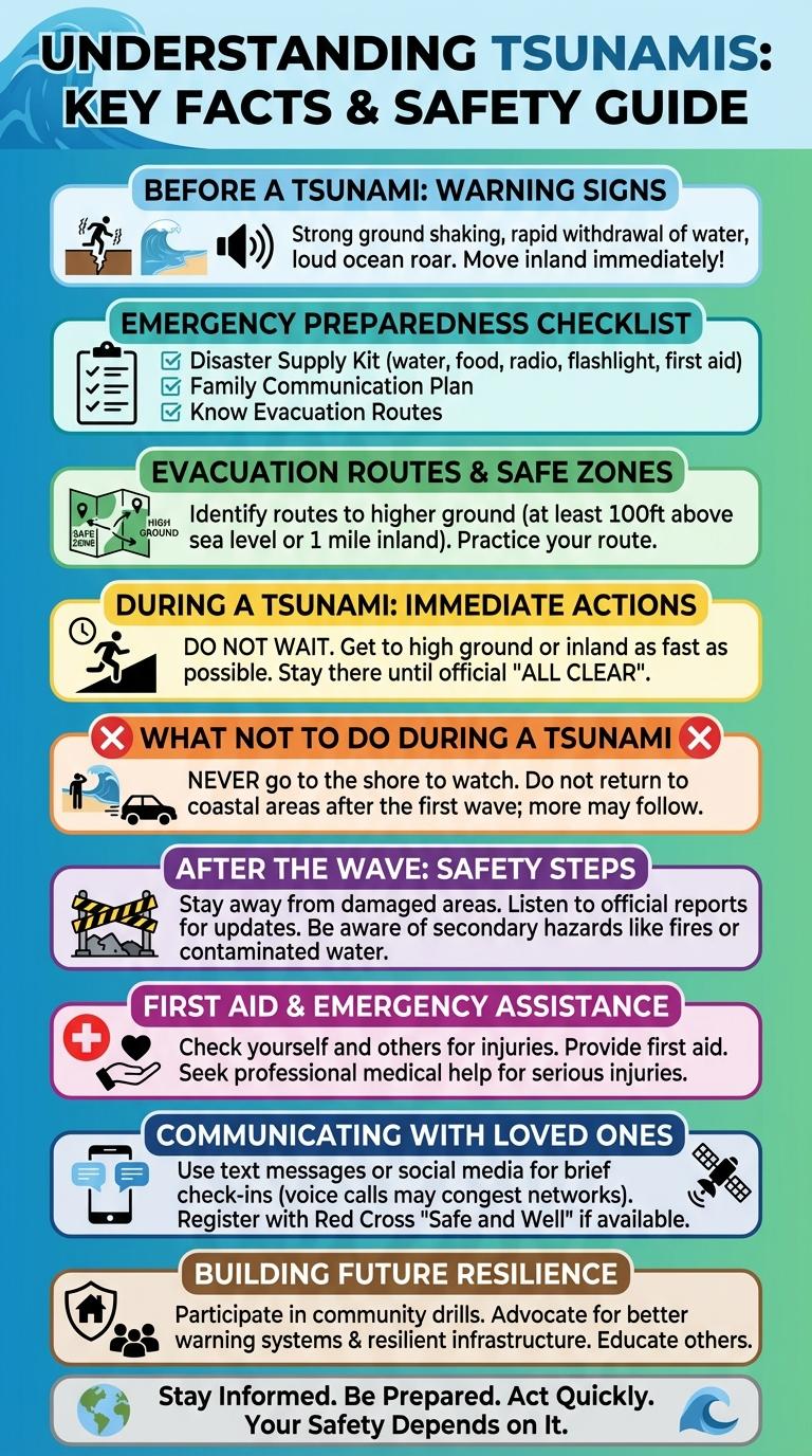 Infographic: What to Do Before, During, and After a Tsunami