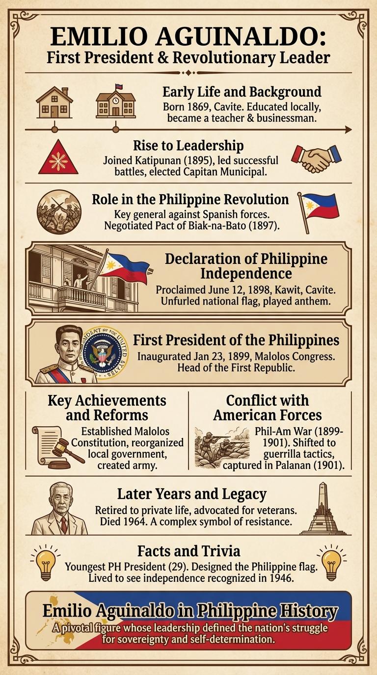 Infographic About Emilio Aguinaldo