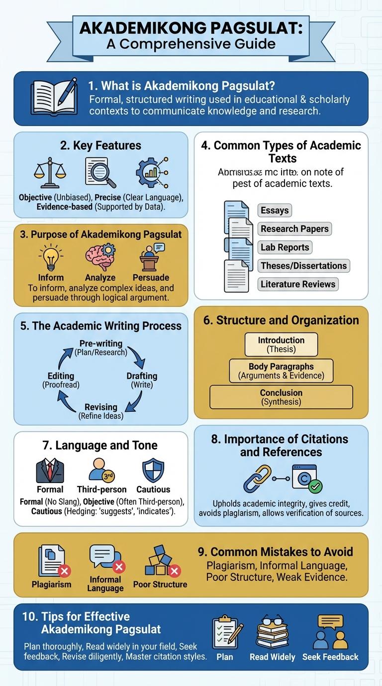 Infographic About Akademikong Pagsulat
