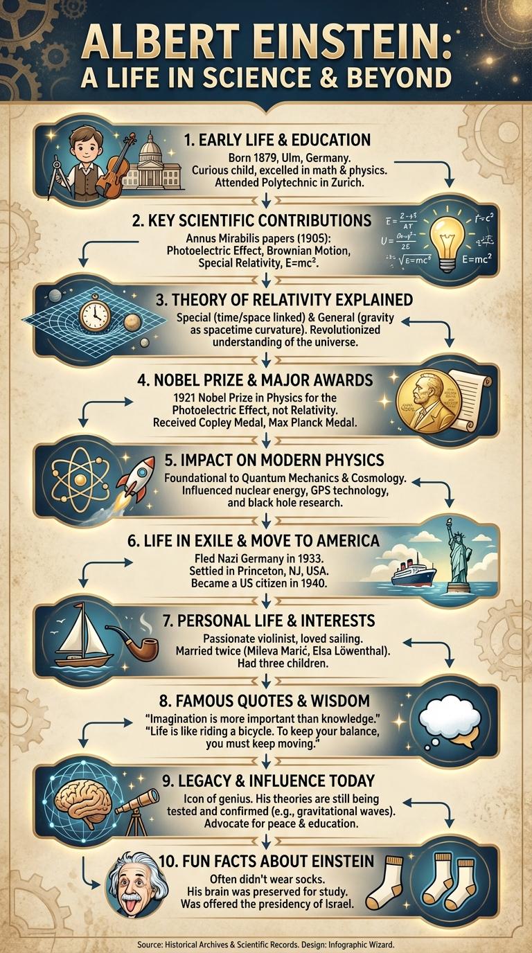 Infographic: Fascinating Facts About Albert Einstein