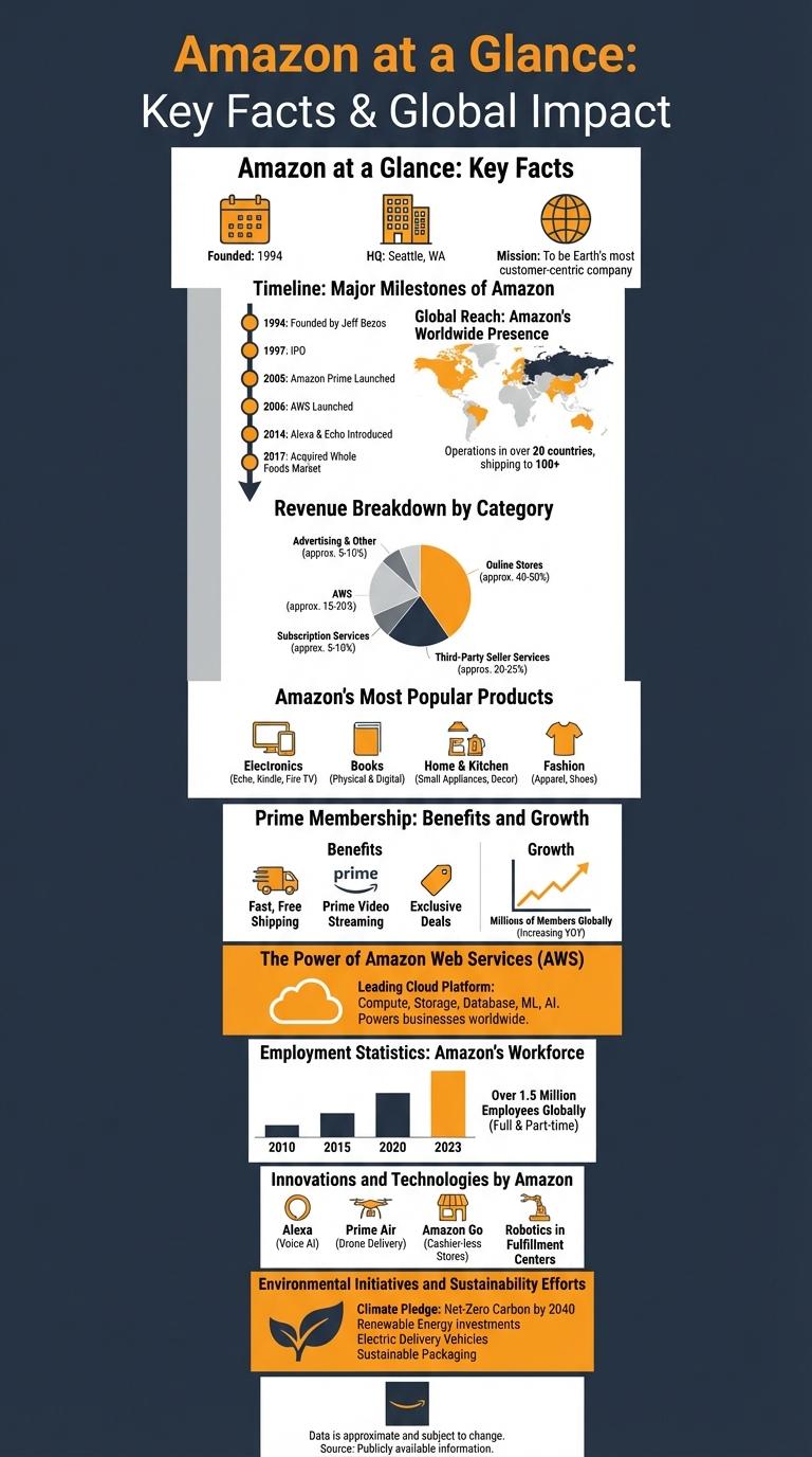 Infographic About Amazon: Key Facts and Insights