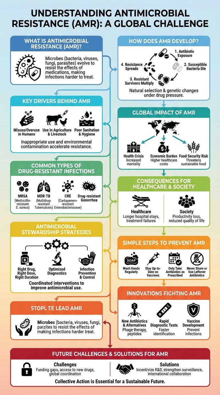 Infographic About Antimicrobial Resistance (AMR)