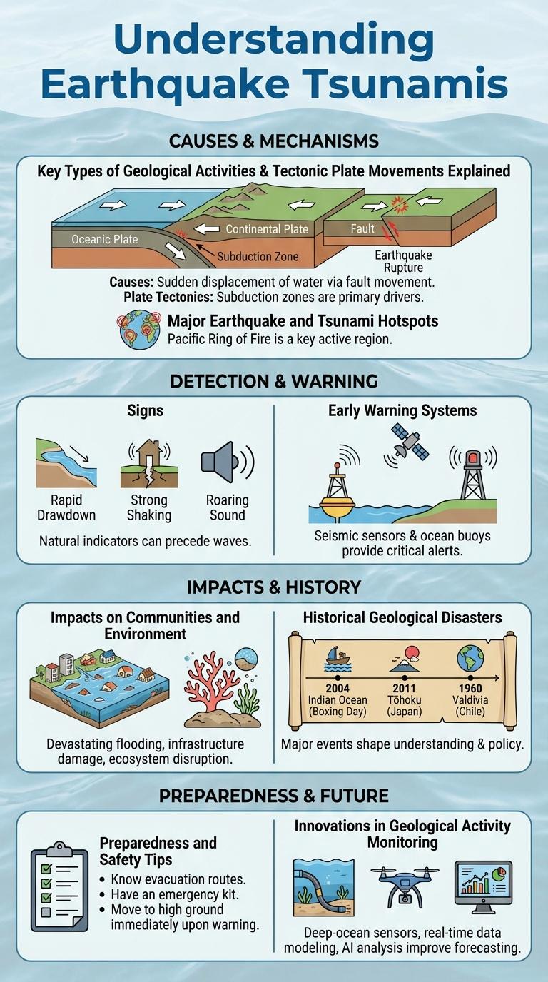 Infographic: Understanding Earthquakes, Tsunamis, and Other Geological Activities