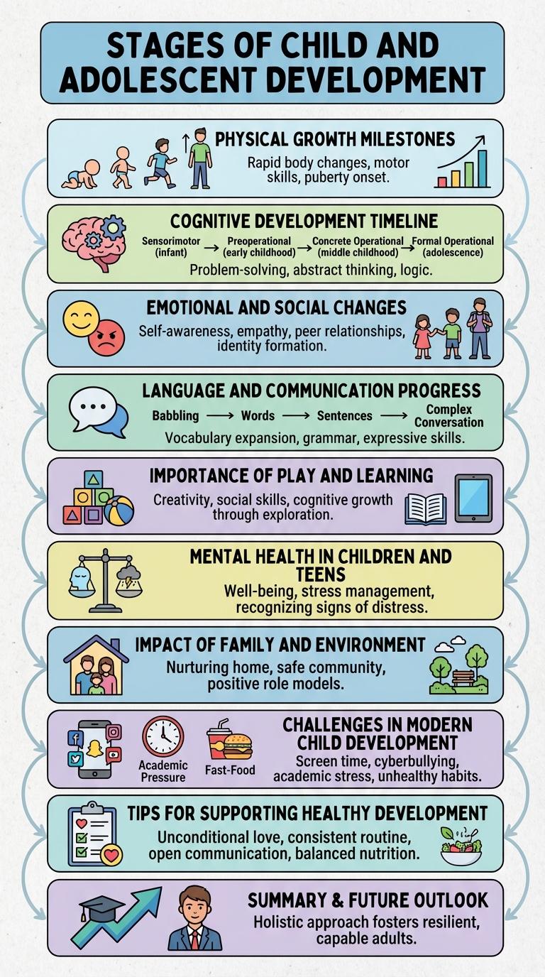 Infographic on Child and Adolescent Development