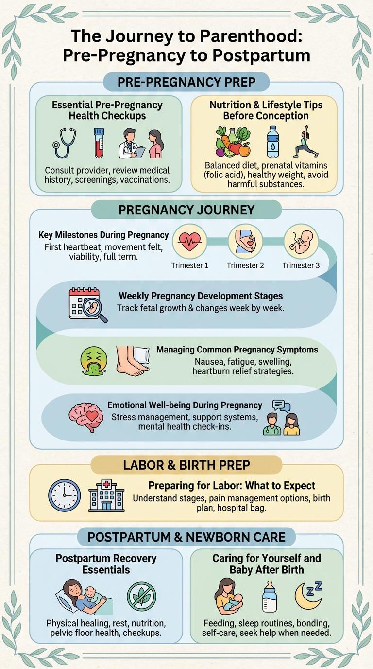 Infographic: What to Know Before, During, and After Pregnancy