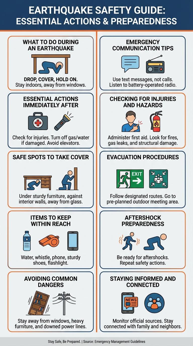 Infographic: What to Do During and After an Earthquake