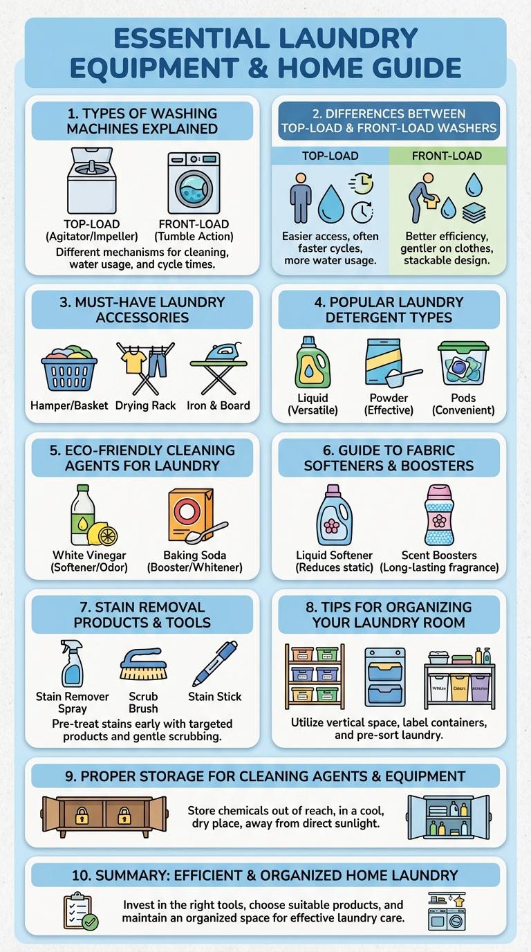 Infographic: Essential Laundry Equipment and Cleaning Agents