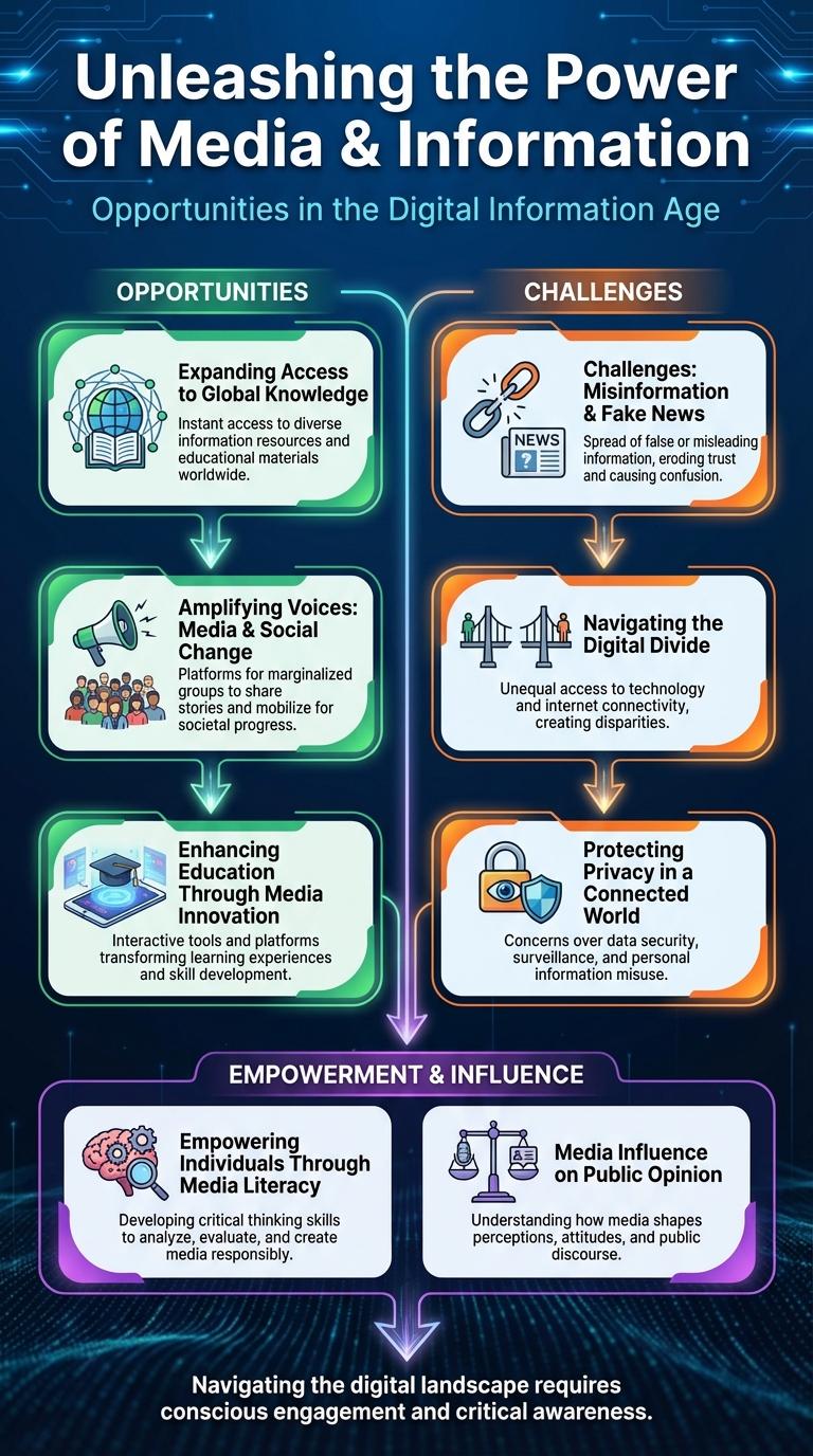 Infographic: Opportunities, Challenges, and the Power of Media and Information