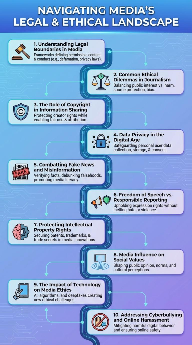 Infographic on Legal, Ethical, and Societal Issues in Media and Information