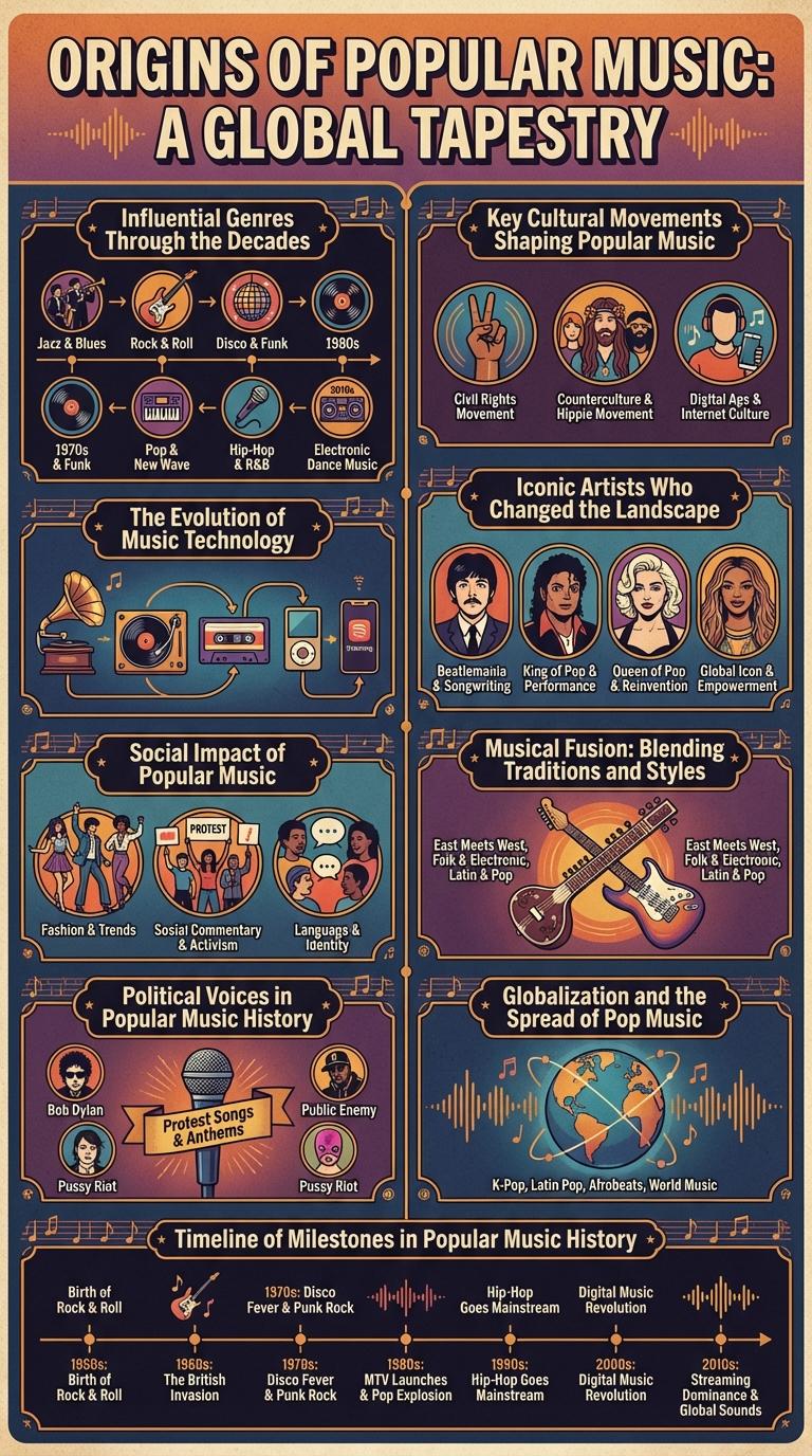 Infographic: The Cultural and Historical Background of Popular Music