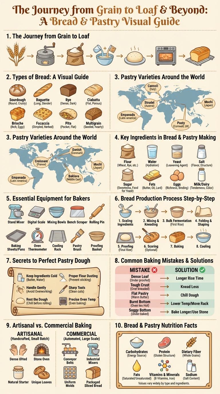 Infographic on Bread and Pastry Production