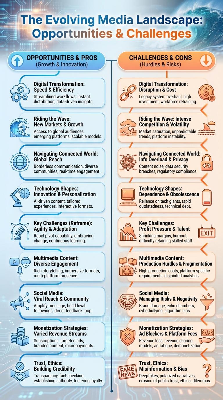 Infographic: Opportunities and Challenges in the Media Industry