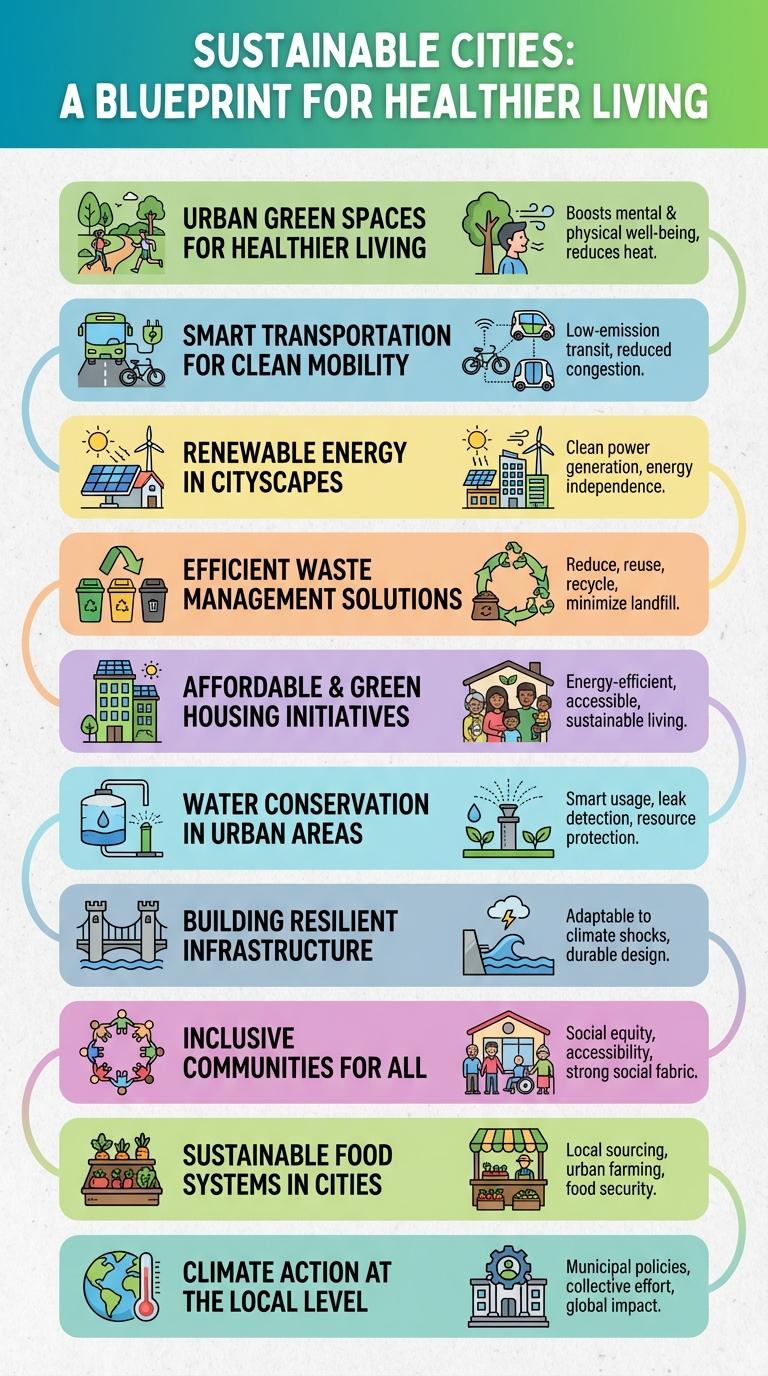Infographic on Sustainable Cities and Communities