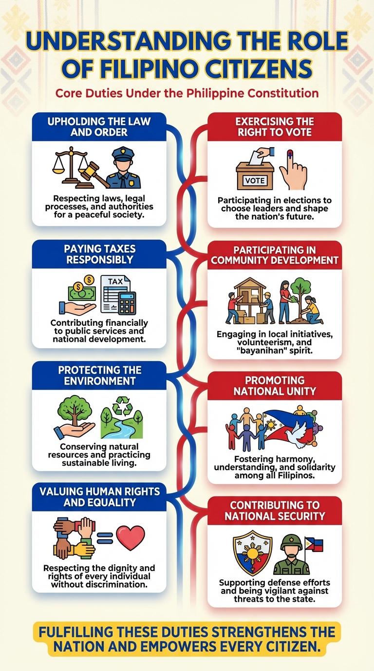 Infographic: Duties and Responsibilities of Filipino Citizens