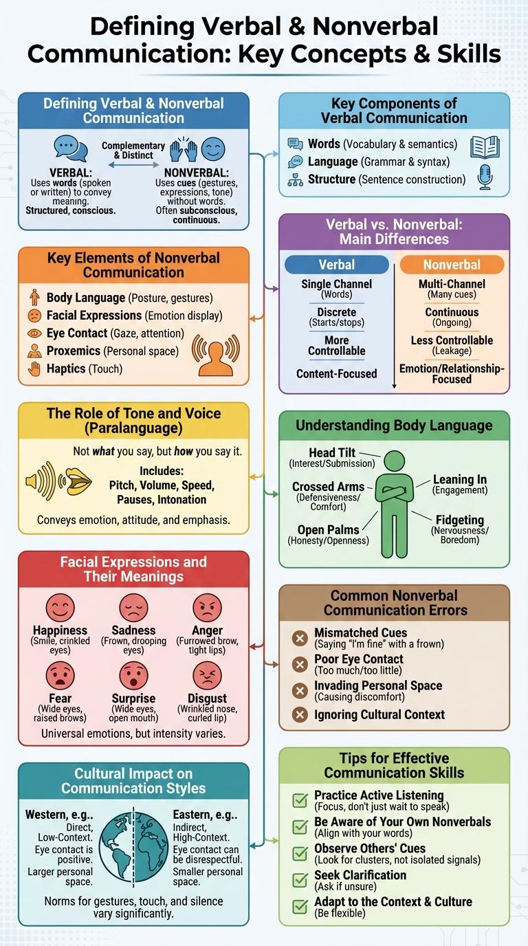 Infographic: Understanding Verbal and Nonverbal Communication