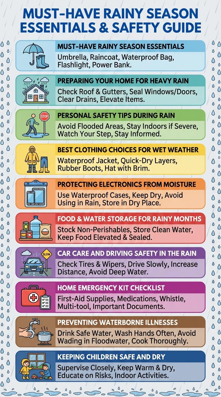 Essential Things to Do and Prepare During the Rainy Season: An Infographic