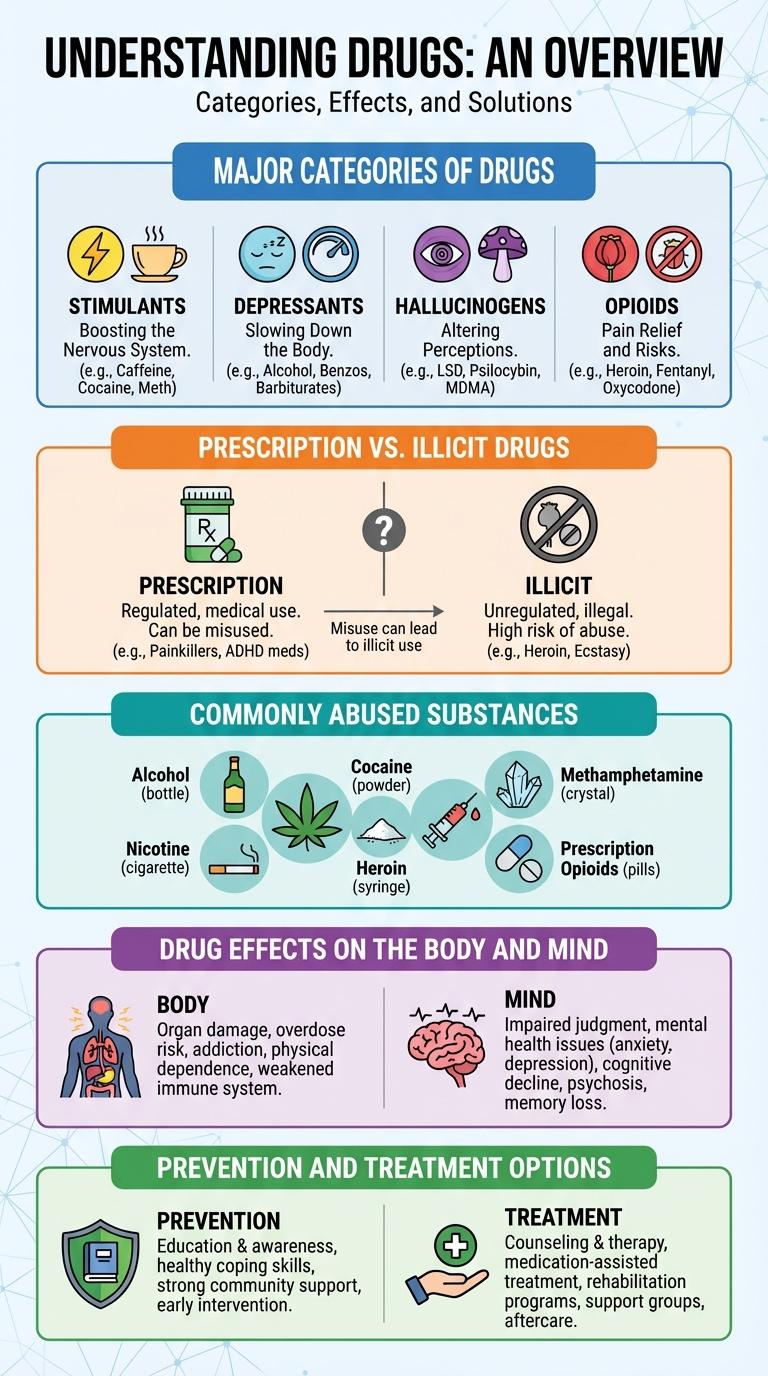 Infographic on Drugs and Their Different Types