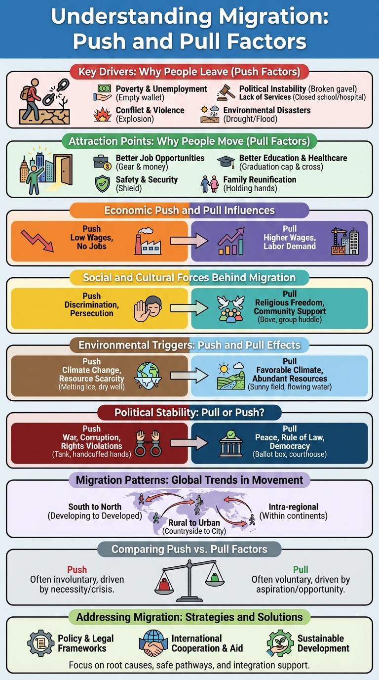 Infographic: Understanding the Push and Pull Factors of Migration