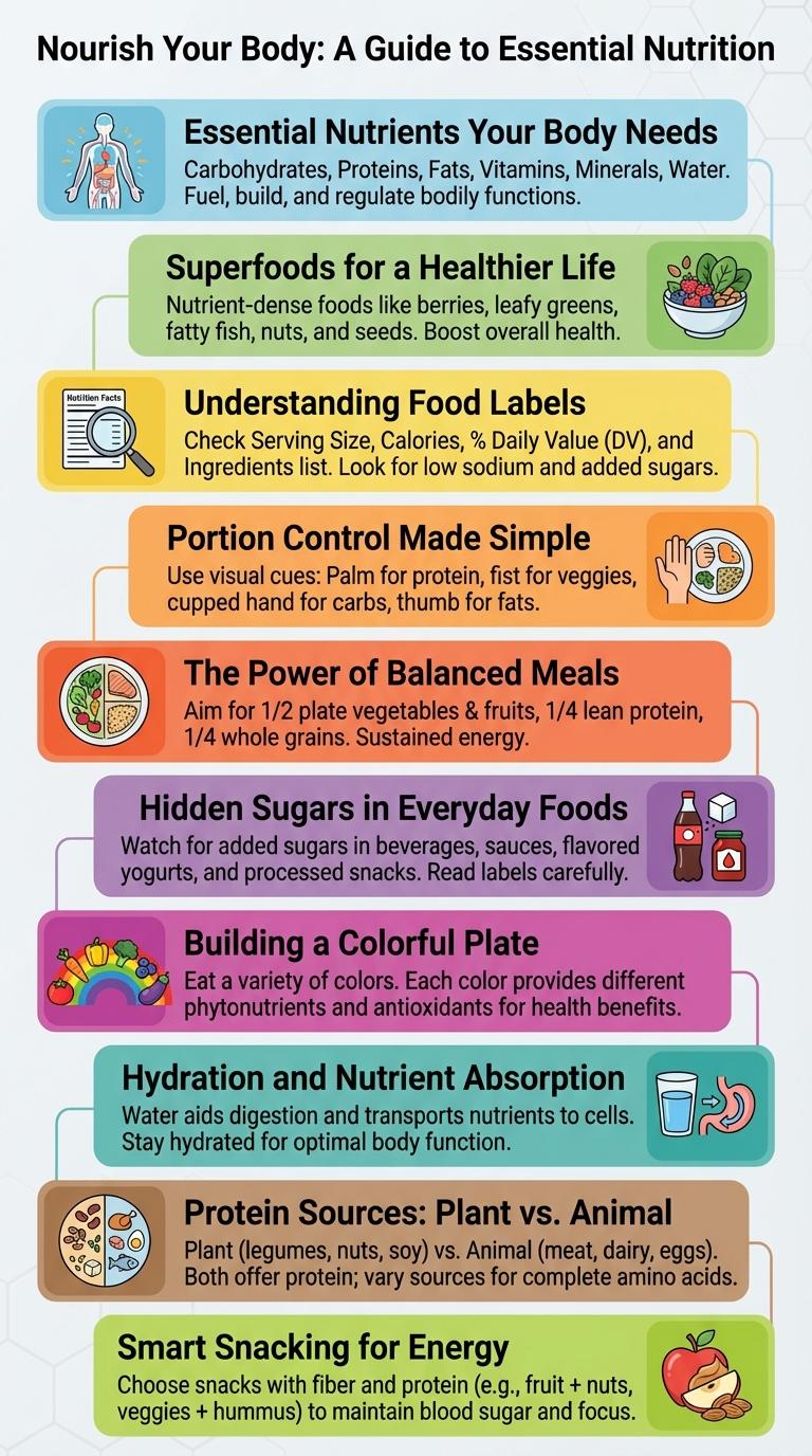 A Comprehensive Infographic on Food and Nutrition