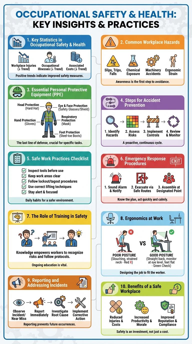 Infographic on Occupational Safety and Health
