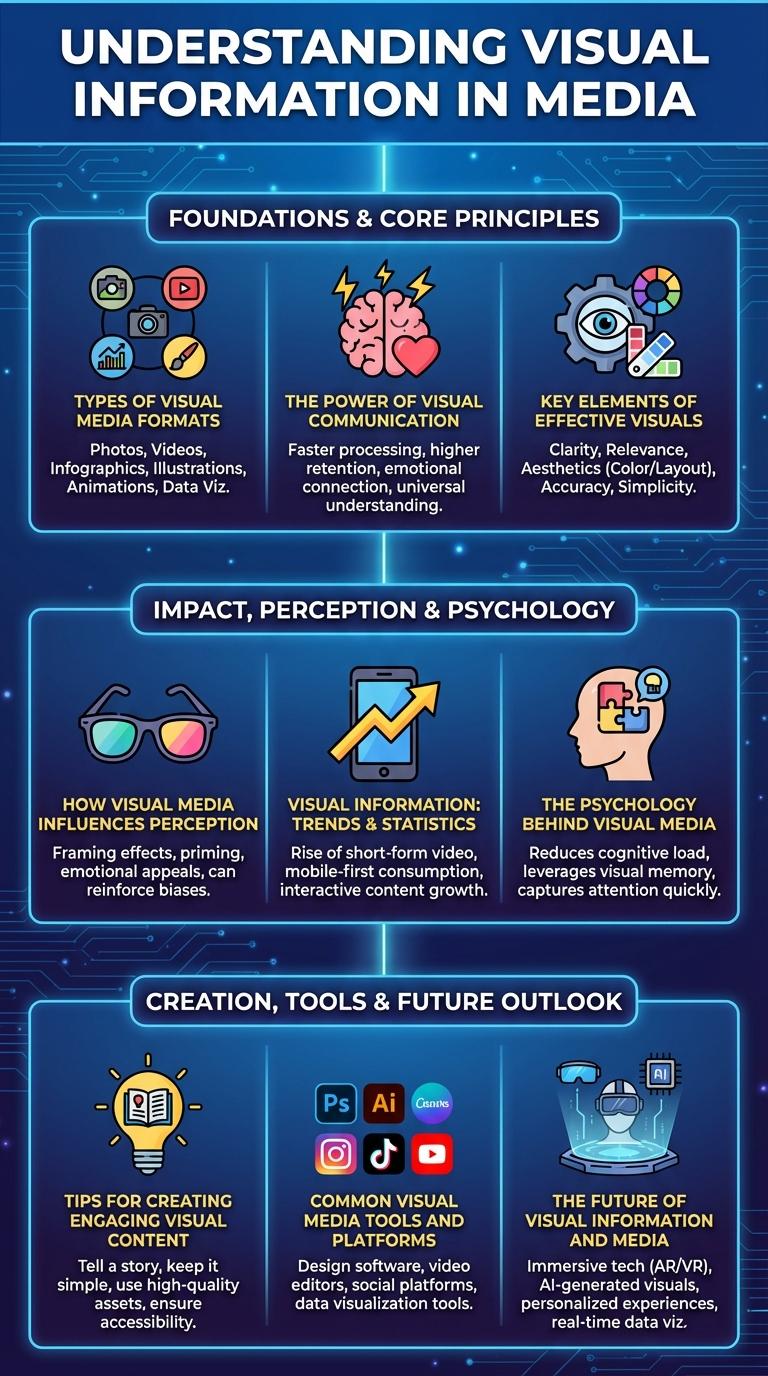 Infographic on Visual Information and Media