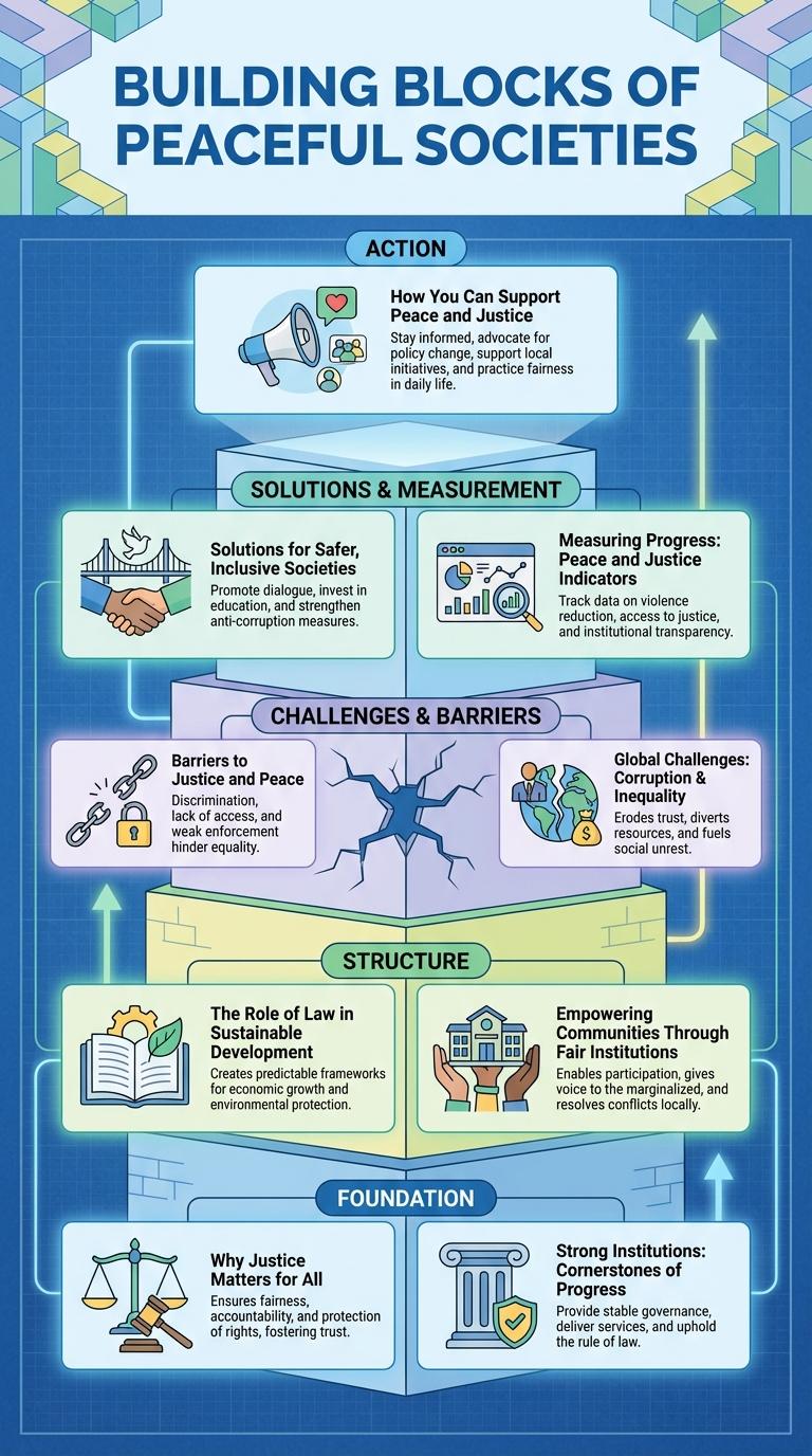 Infographic: Promoting Peace, Justice, and Strong Institutions