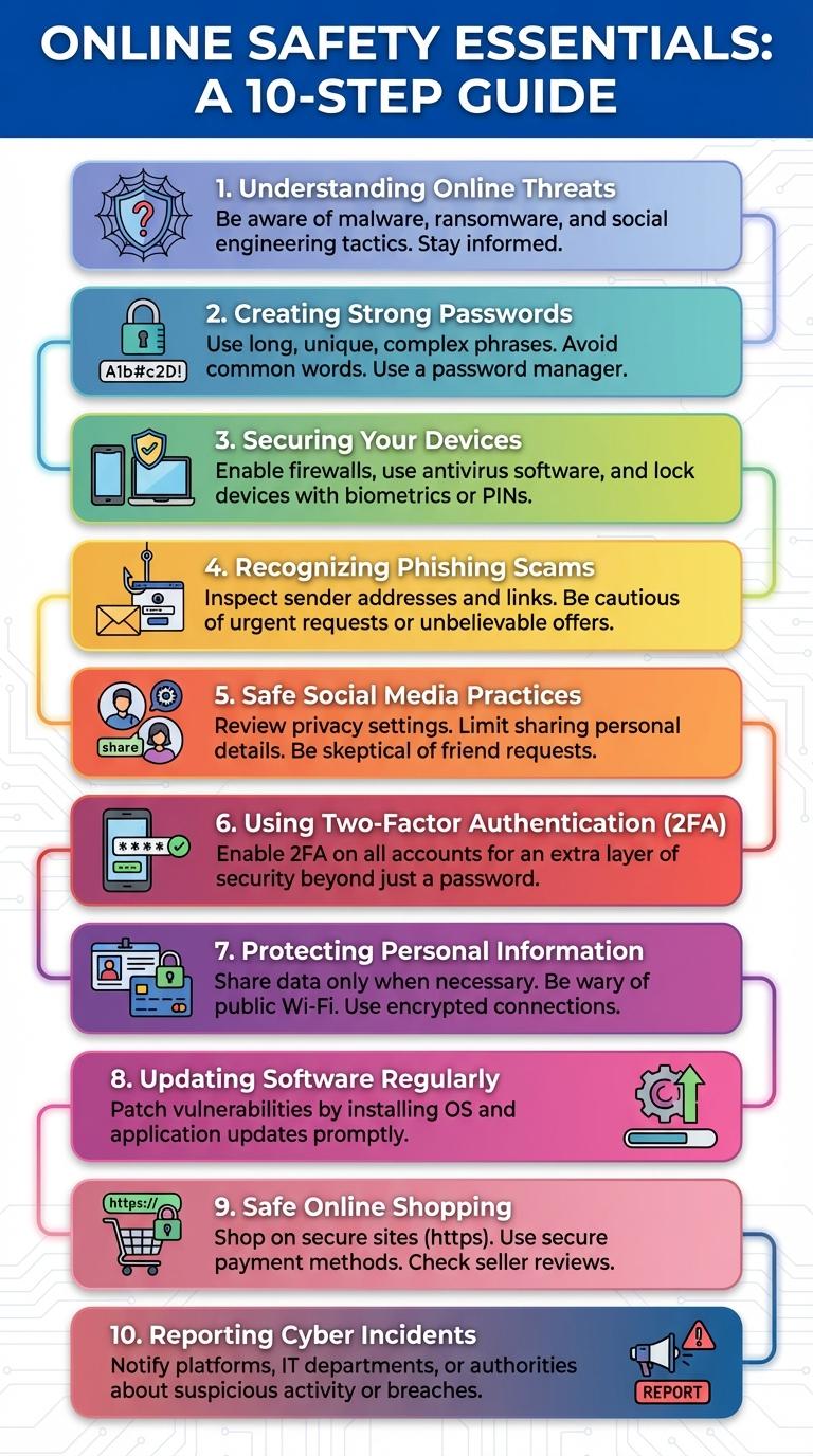 Infographic: Essential Tips for Online Safety and Security