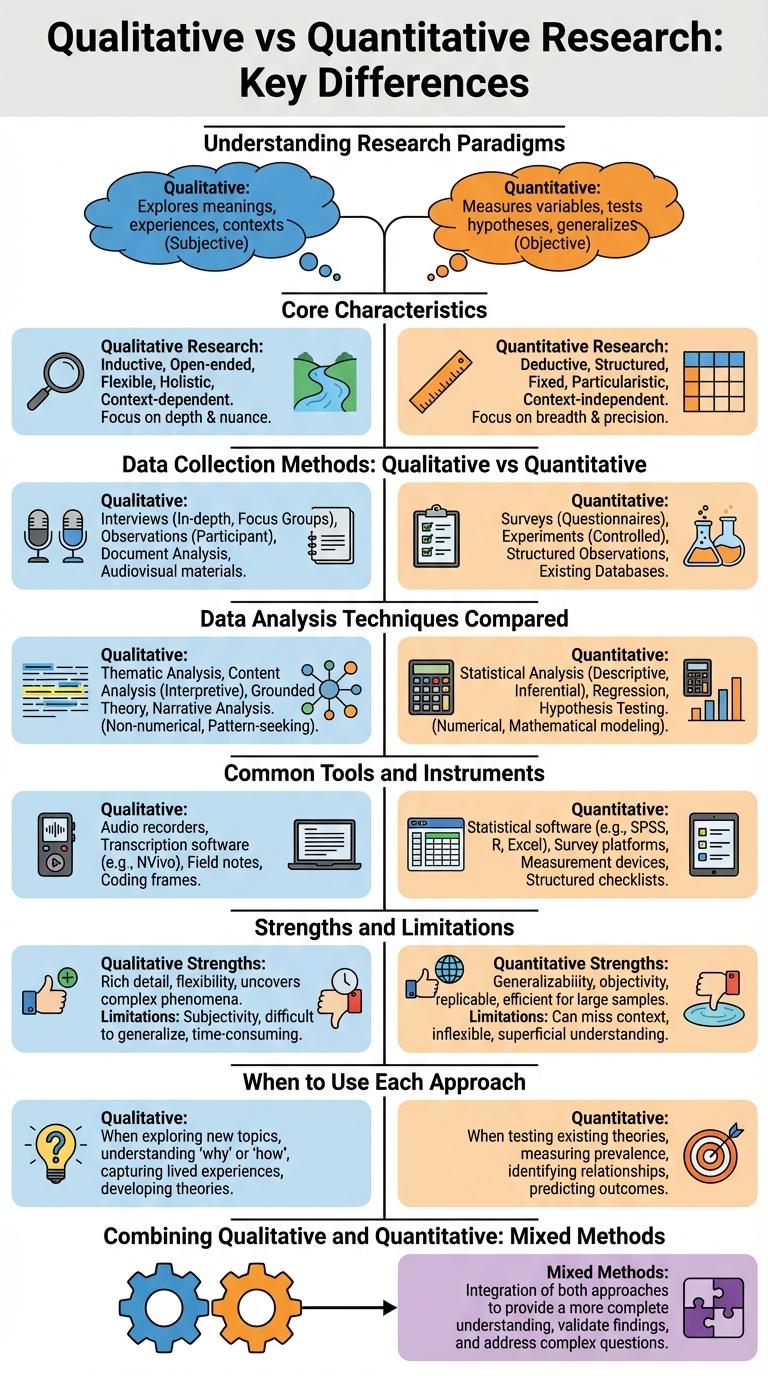 Infographic: Comparing Qualitative and Quantitative Research