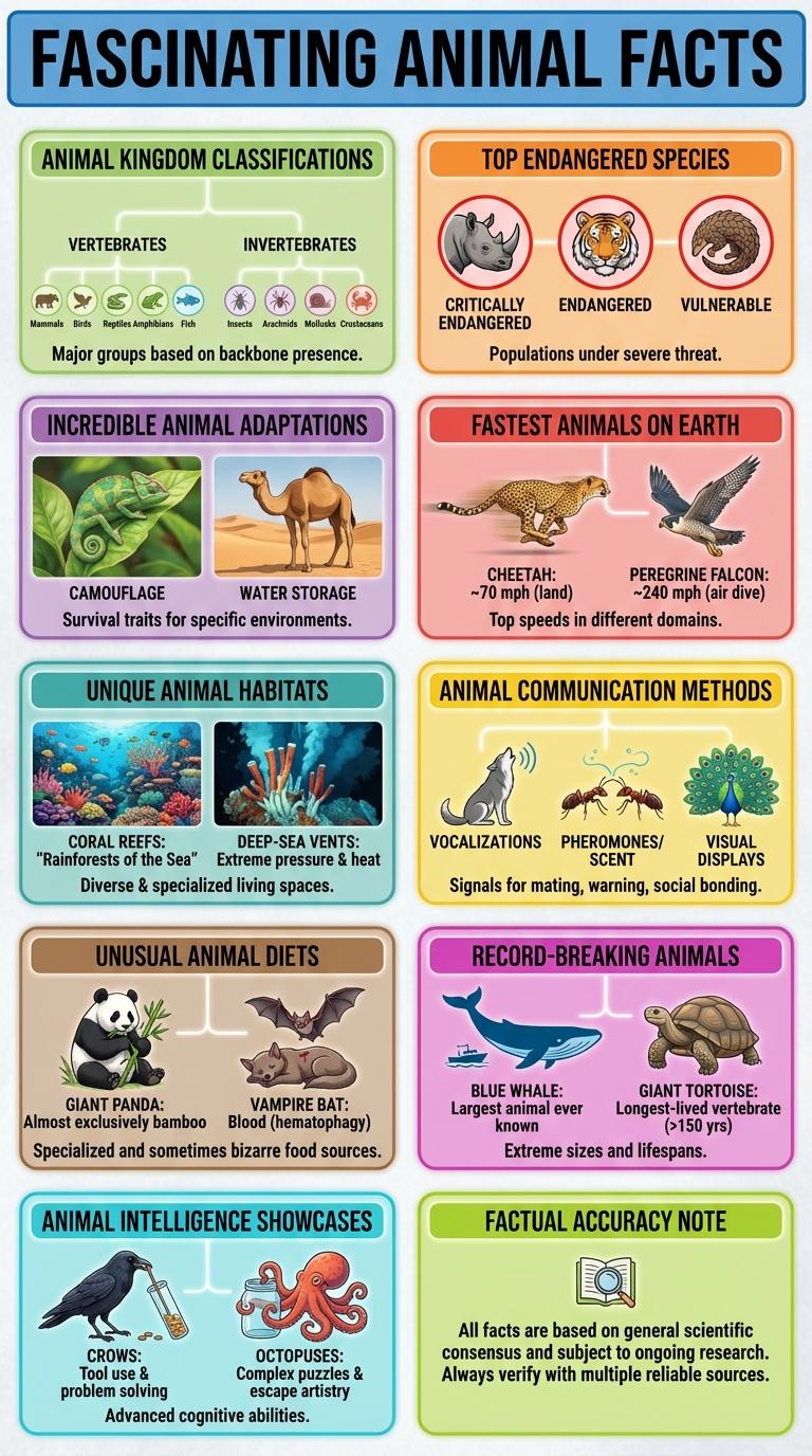 Infographic About Animals: Fascinating Facts and Statistics