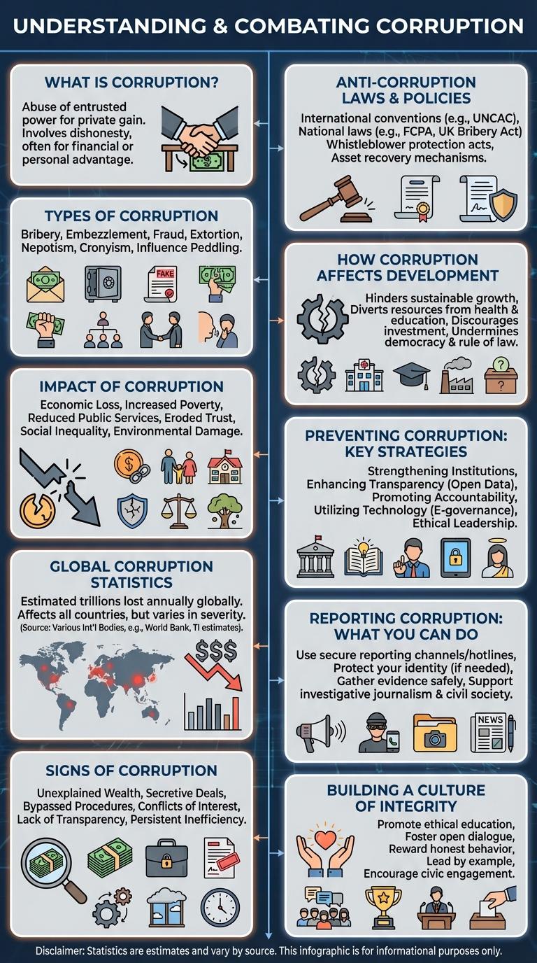 Infographic on Anti-Corruption: Key Facts and Strategies