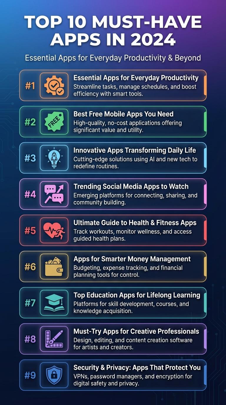 Infographic: Top Mobile Apps You Need to Know About