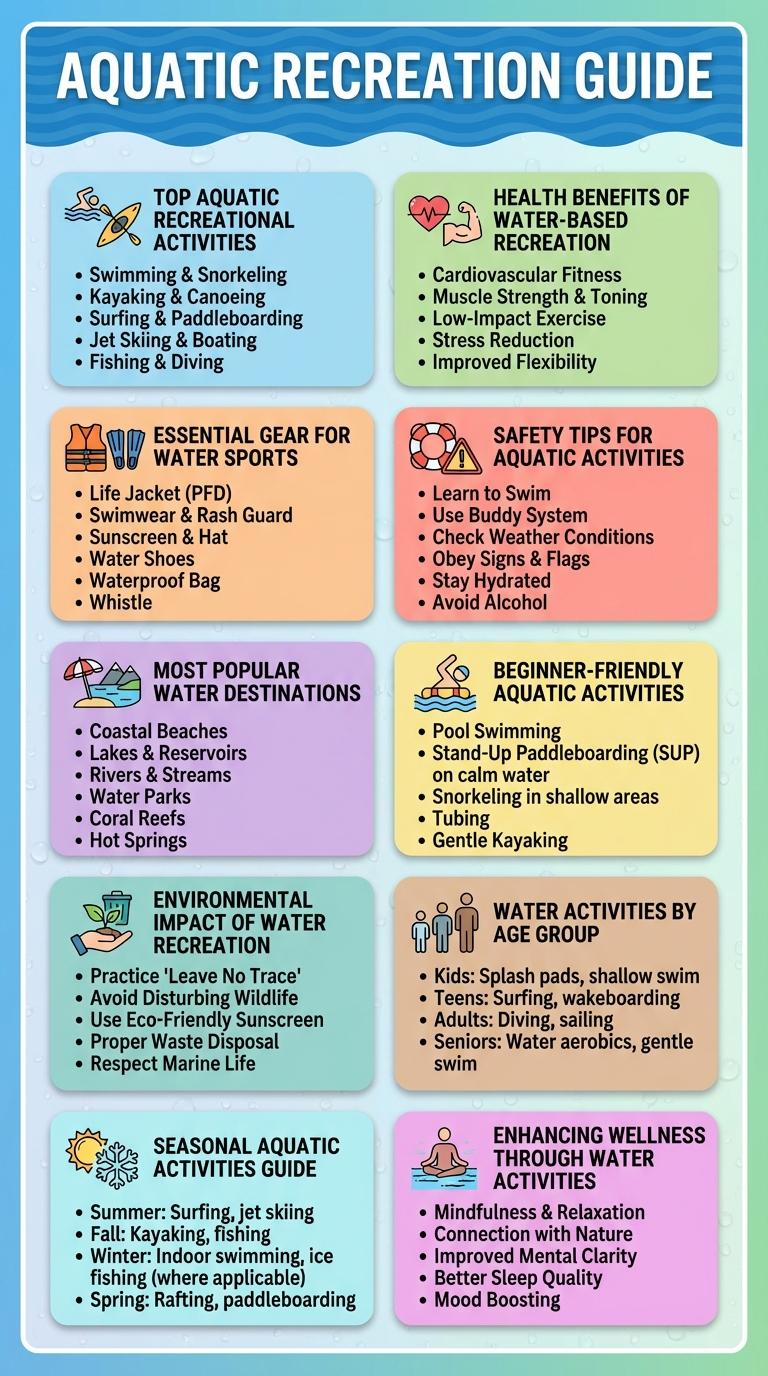 Top Aquatic Recreational Activities: Infographic Guide
