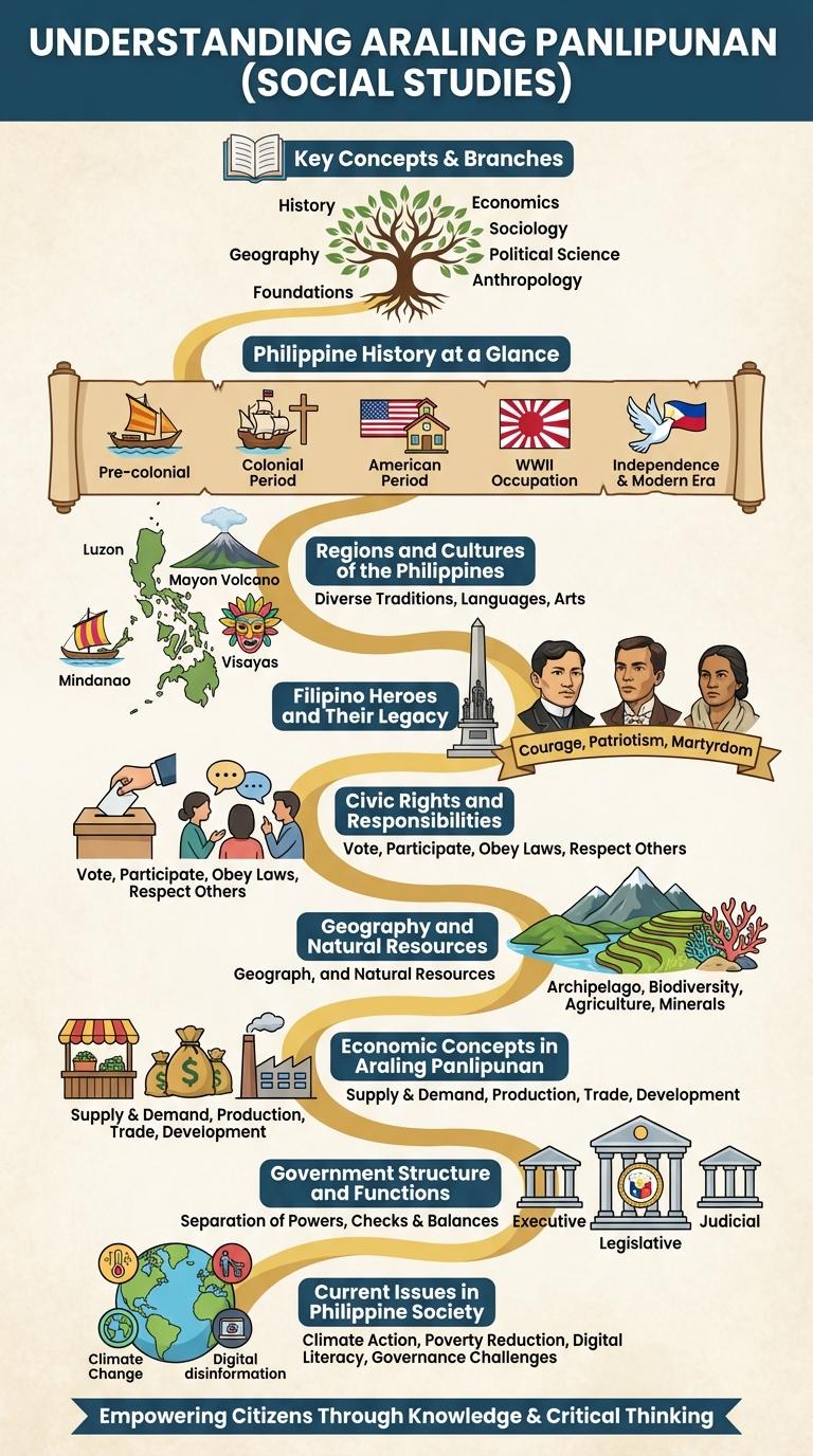 Infographic About Araling Panlipunan: Key Concepts and Insights