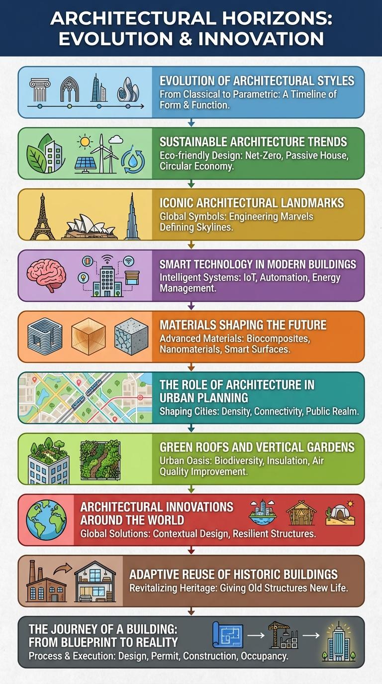 A Comprehensive Infographic About Architecture: Key Elements and Trends