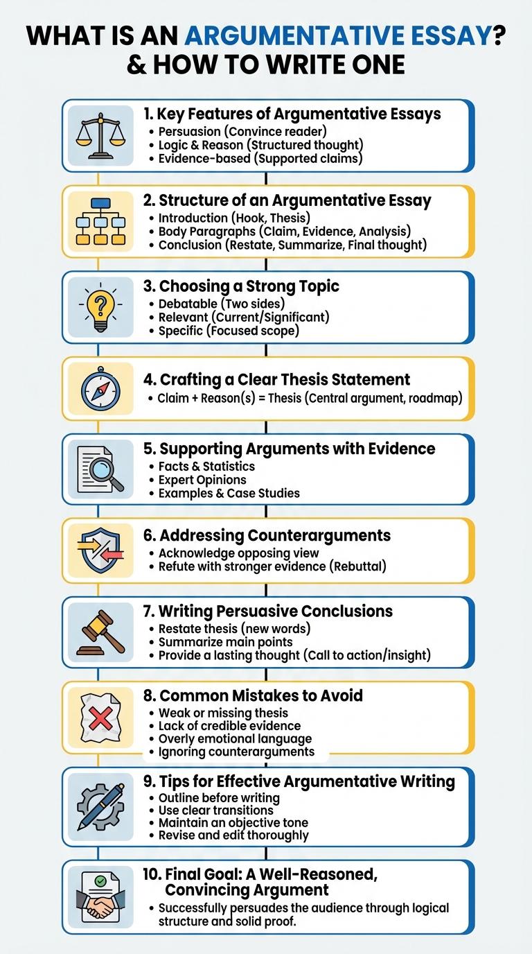 Infographic: Key Elements of an Argumentative Essay