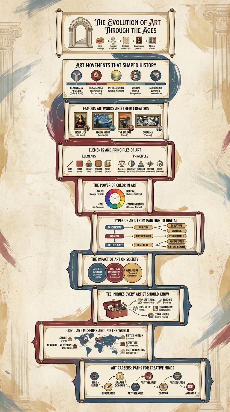 Infographic About Art: Visualizing Creativity and Expression