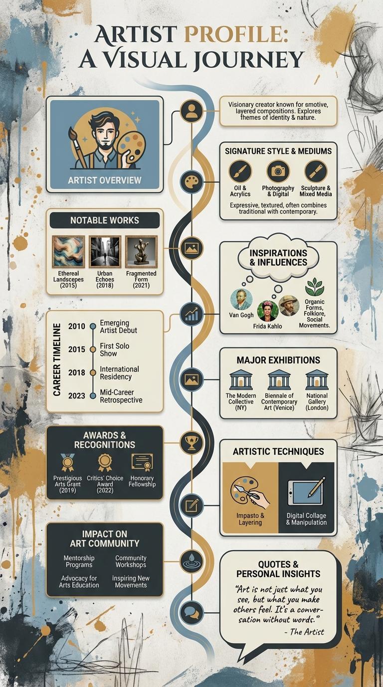 Infographic About the Artist