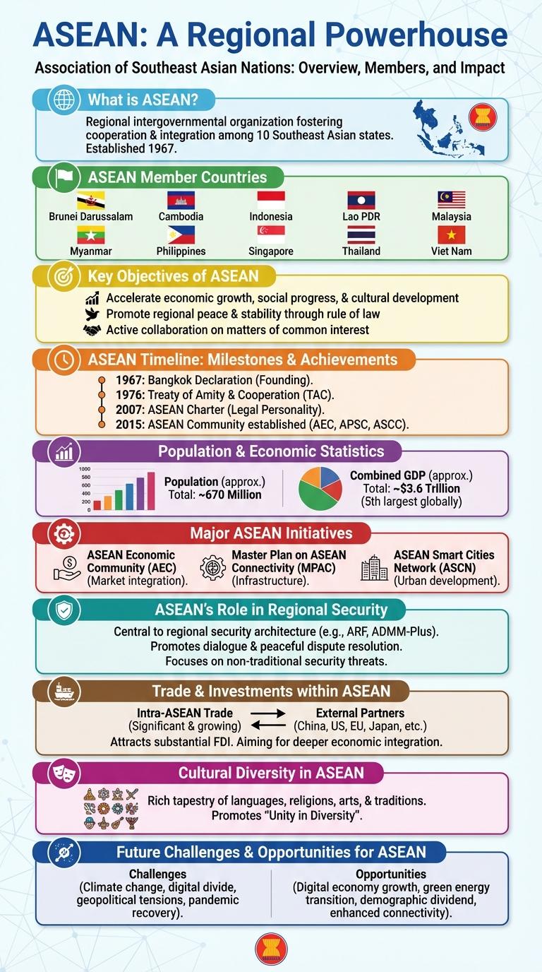 Infographic About ASEAN: Key Facts and Insights