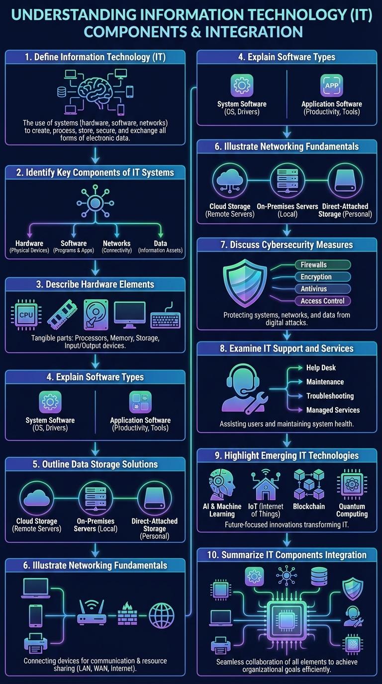 An Infographic Assignment About IT Components Would Likely Ask Students To Identify, Explain, and Illustrate Key Elements